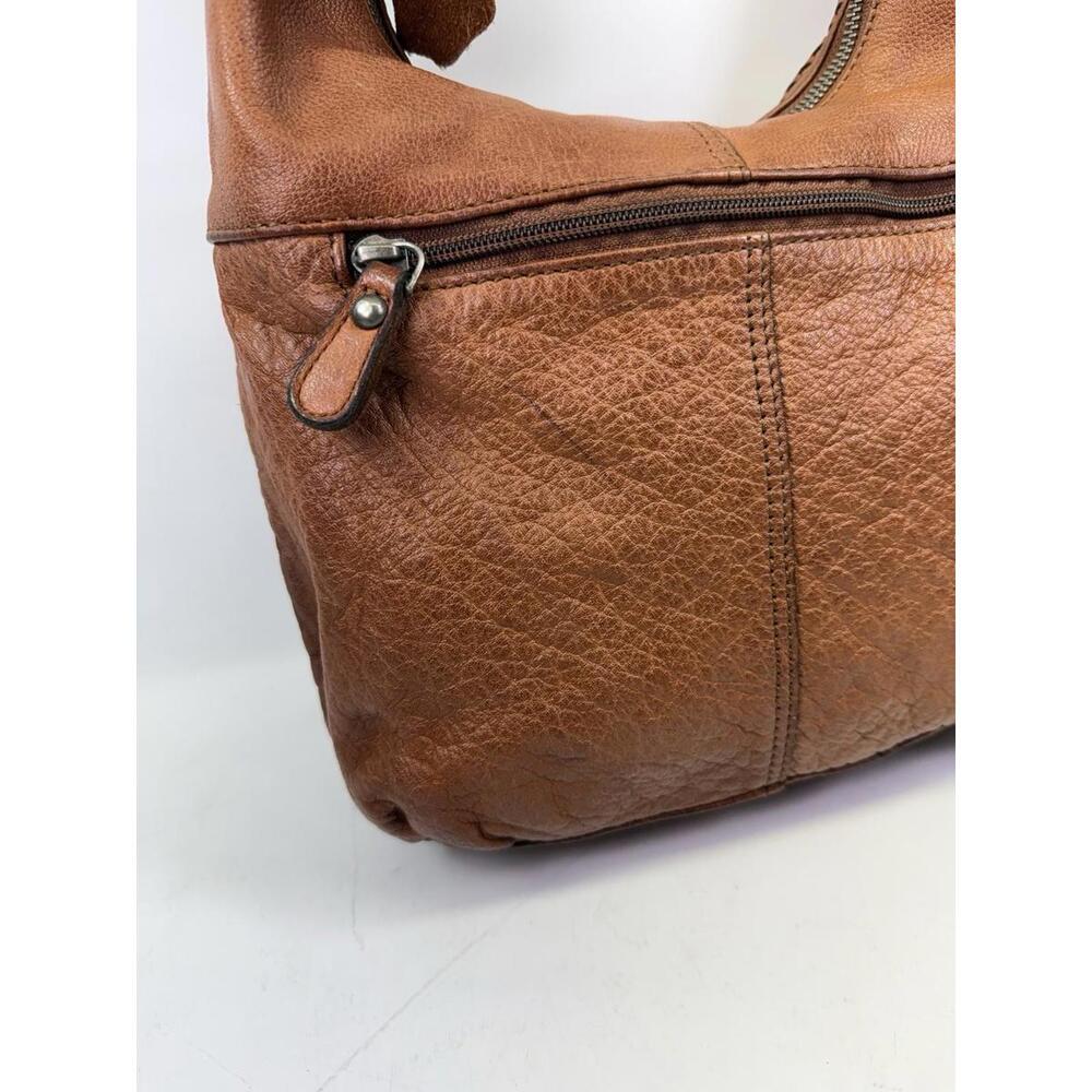 Spikes & Sparrow Brown Leather Hobo Bag Whipstitch Crossbody Handbag Slouchy - Picture 6 of 9